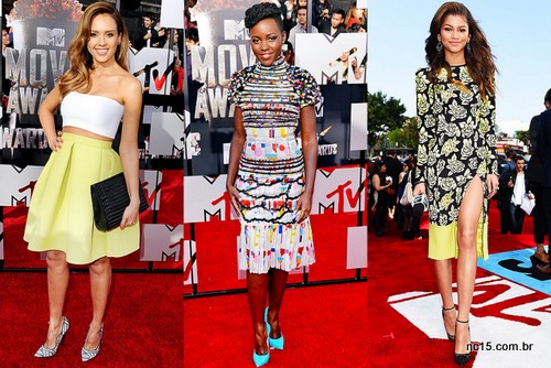 Jessica Alba, Lupita Nyong'o e Zendaya no MTV Movie Awards 2014