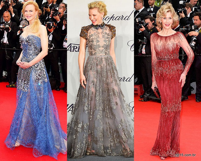 Nicole Kidman de Armani Privé, Cate Blanchett de Valentino e jane Fonda de Elie Saab, simplesmente deusas.