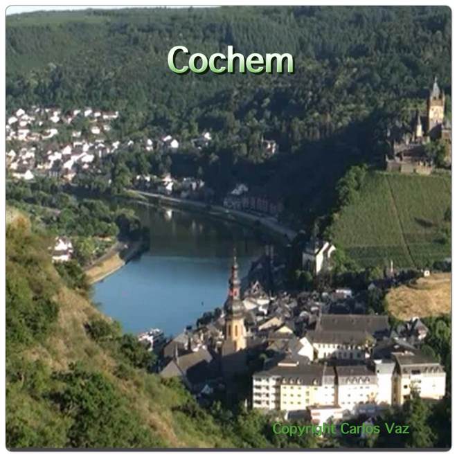 vista da cidade de Cochem na Alemanha