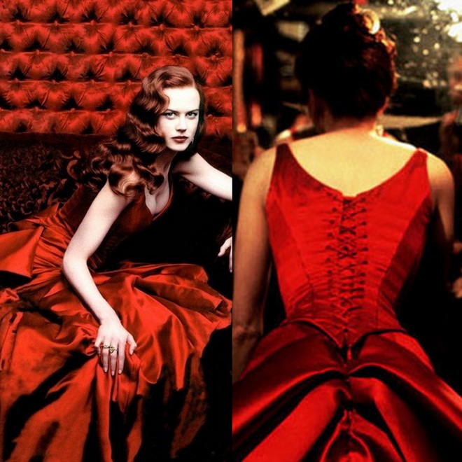 Nicole Kidman e seu sexy vestido vermelho em Moulin Rouge.
